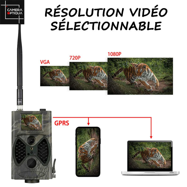 Caméra de Chasse Connectée au Téléphone | Surveillance en Temps Réel 1080P