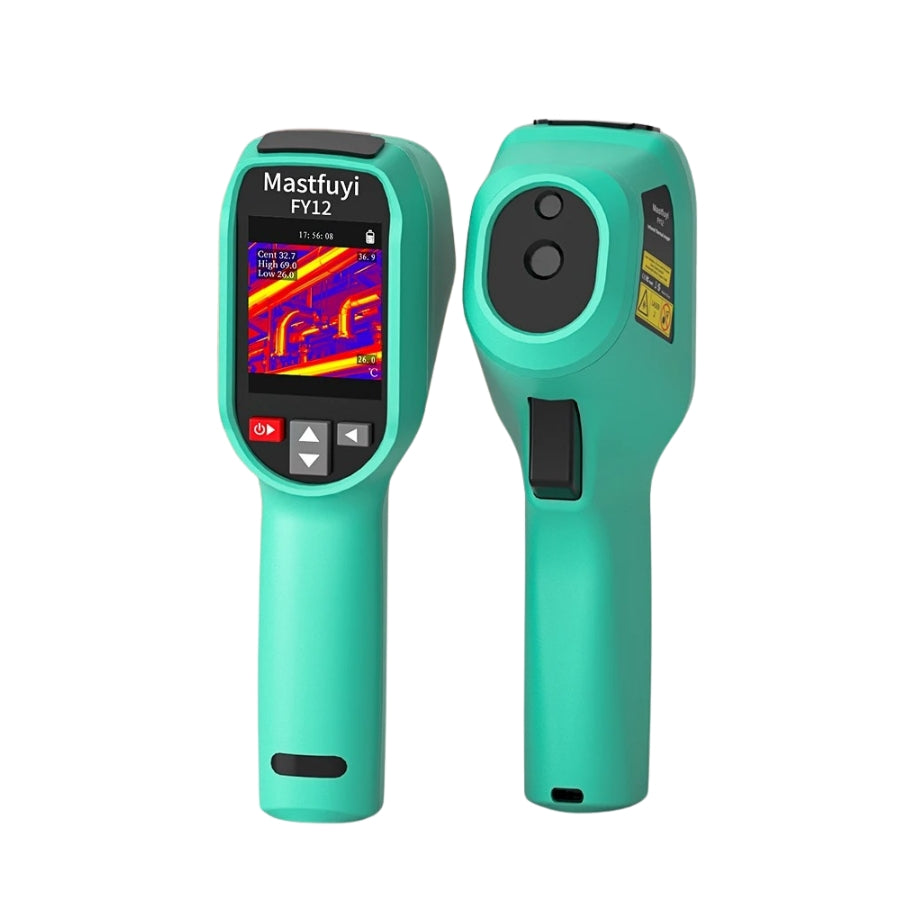 Caméra infrarouge avec alarme, batterie 7h, stockage intégré et objectif grand angle.