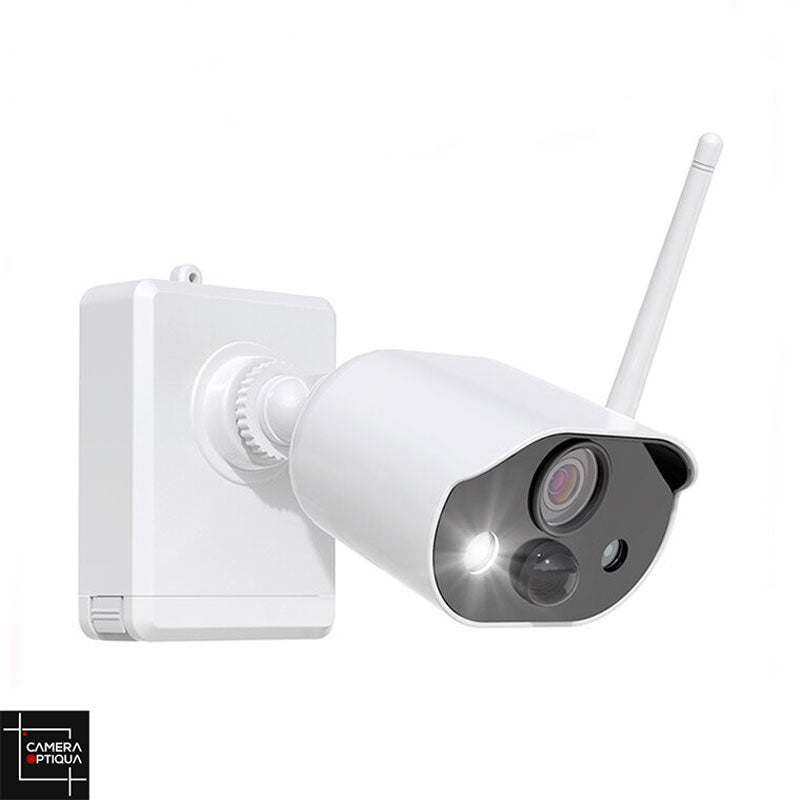 Caméra de sécurité extérieure sans fil, caméras alimentées par batterie  pour la sécurité à domicile WiFi sans fil avec vision nocturne, 