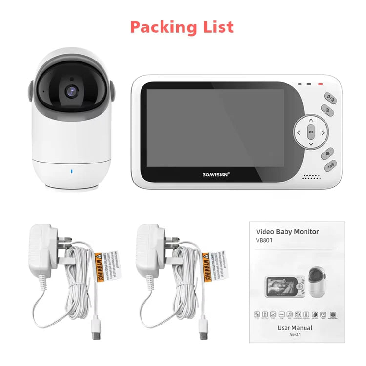 Babyphone Caméra Sans Fil | Surveillance Sécurisée & Communication Instantanée
