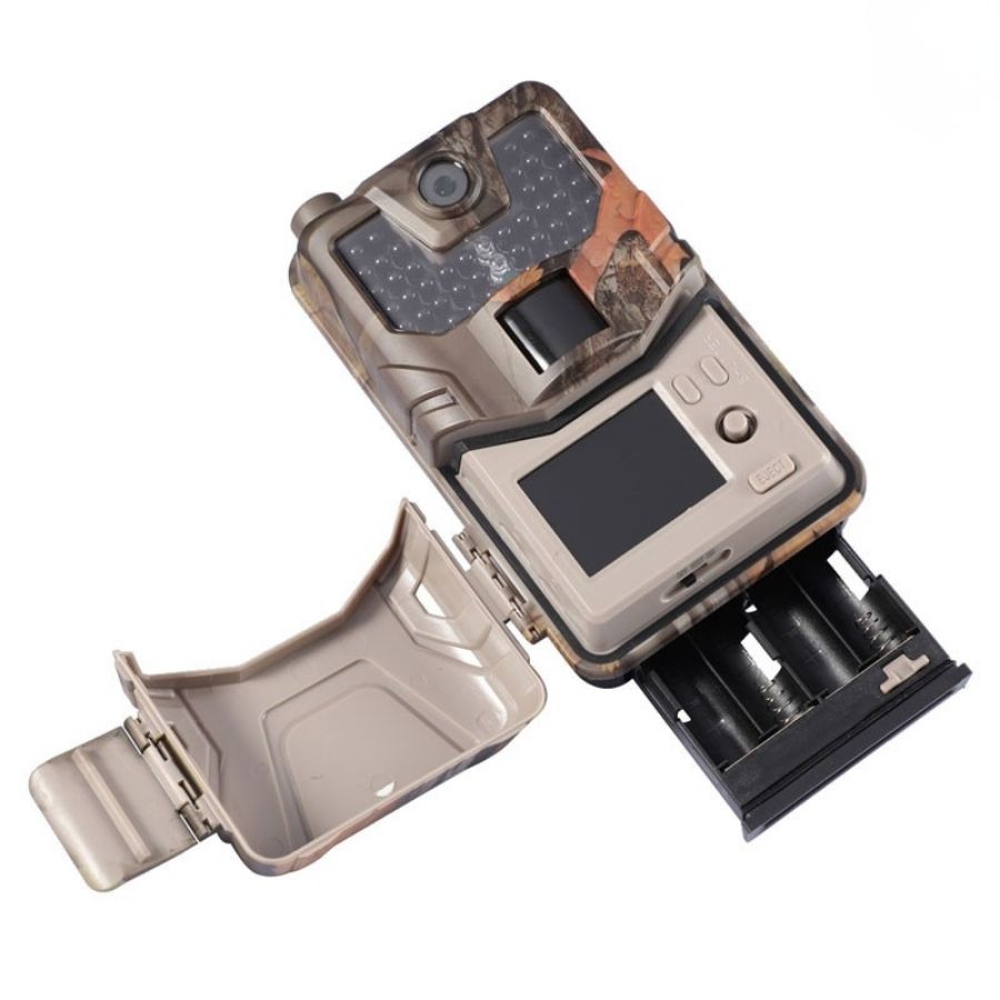 Caméra de Chasse avec Alerte SMS/MMS – Capture Discrète 4K & Vision Nocturne