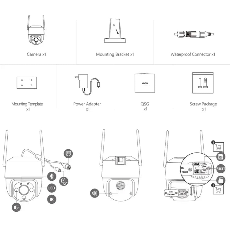 Caméra Extérieure | Sécurité HD et Vision Nocturne Intelligente
