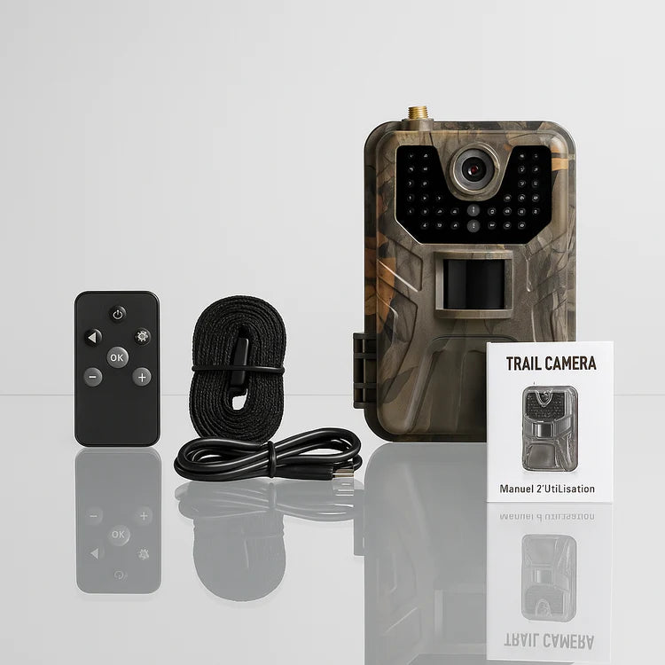 Caméra de Chasse avec Alerte SMS/MMS – Capture Discrète 4K & Vision Nocturne