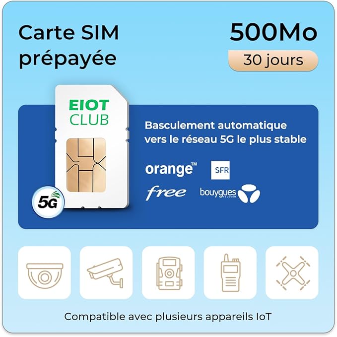 Carte SIM M2M pour Caméra de Surveillance