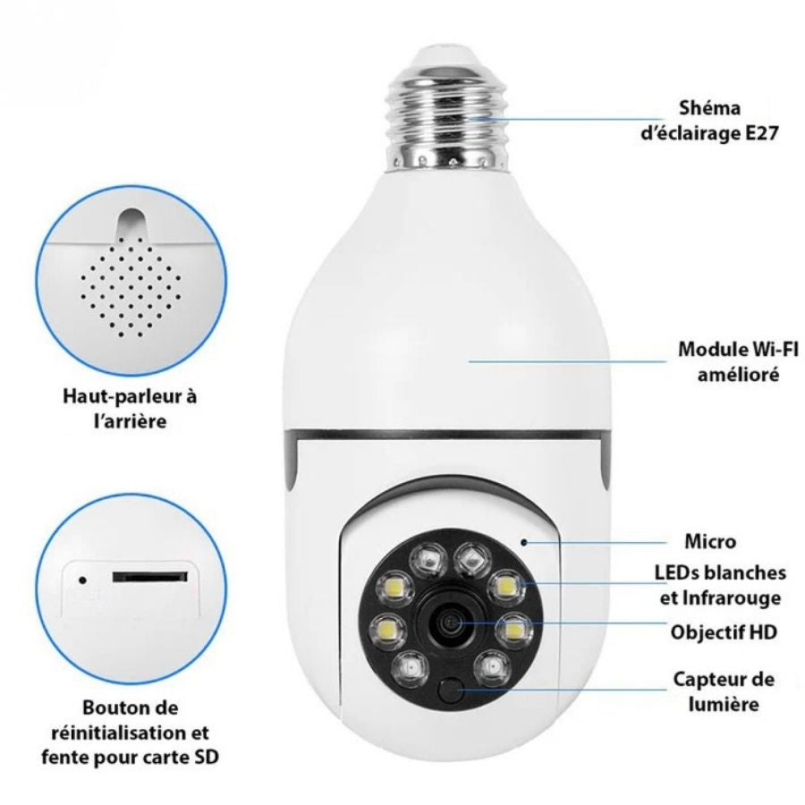 Ampoule Camera Espion