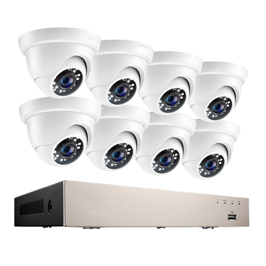 Kit Caméra de Surveillance Extérieur avec Enregistrement | Sécurité 24/7 en HD