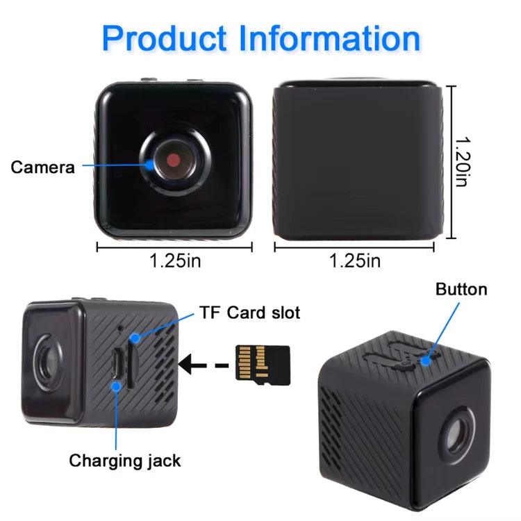 Mini Caméra de Surveillance Sans Fil | Discrétion & Sécurité en Haute Définition