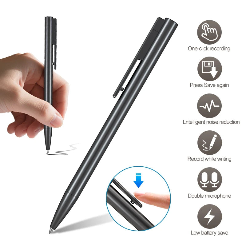 Stylo Espion Enregistreur Vocal 16 Go | Dictaphone Discret