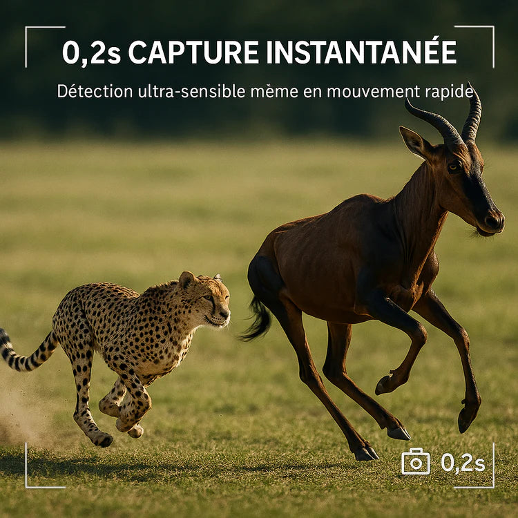Caméra de Chasse Professionnelle 4K | Vision Nocturne Infrarouge & Détection Ultra-Précise