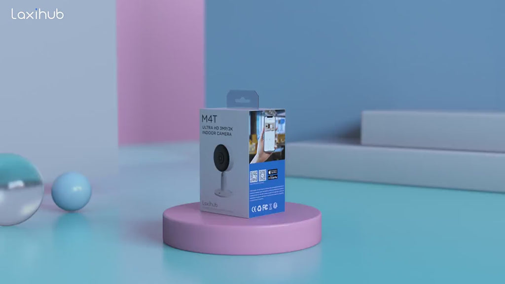 Petite Caméra de Surveillance Full HD 1080P - Détection Intelligente et Mode Vie Privée