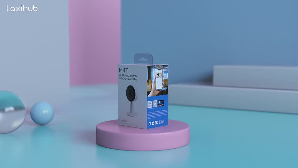 Petite Caméra de Surveillance Full HD 1080P - Détection Intelligente et Mode Vie Privée