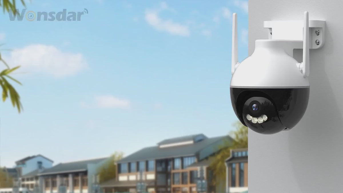 Caméra Rotative Extérieure | Surveillance 360° & Vidéo 4K 8MP
