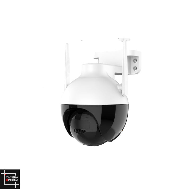 Notre Camera Rotative Extérieure de la boutique Camera-Optiqua vous offre une surveillance à 360 degrés de votre propriété, conçue pour résister aux intempéries.