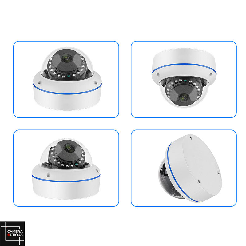 Q-See Caméra de surveillance de type dôme, usage intérieur/extérieur, wifi,  3 Mpx, carte m