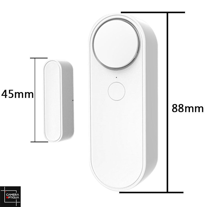 Camera-Optiqua vous propose ce détecteur d'ouverture de porte pour une sécurité maximale de votre propriété, détection fiable et alerte en temps réel pour une surveillance efficace.